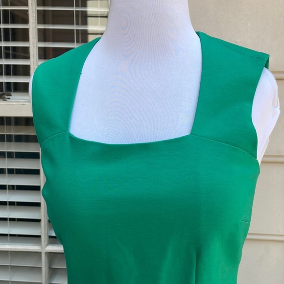 HOST PICK- Banana Republic Green Cotton Midi Dress Size 6 - Picture 5 of 13